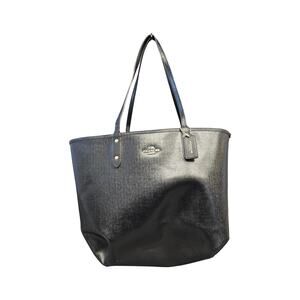 Coach Reversible Signature Coated Canvas Tote Bag